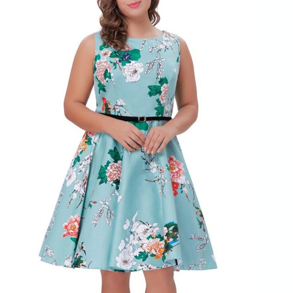 4X Grace Karin Retro Vintage Swing Dress